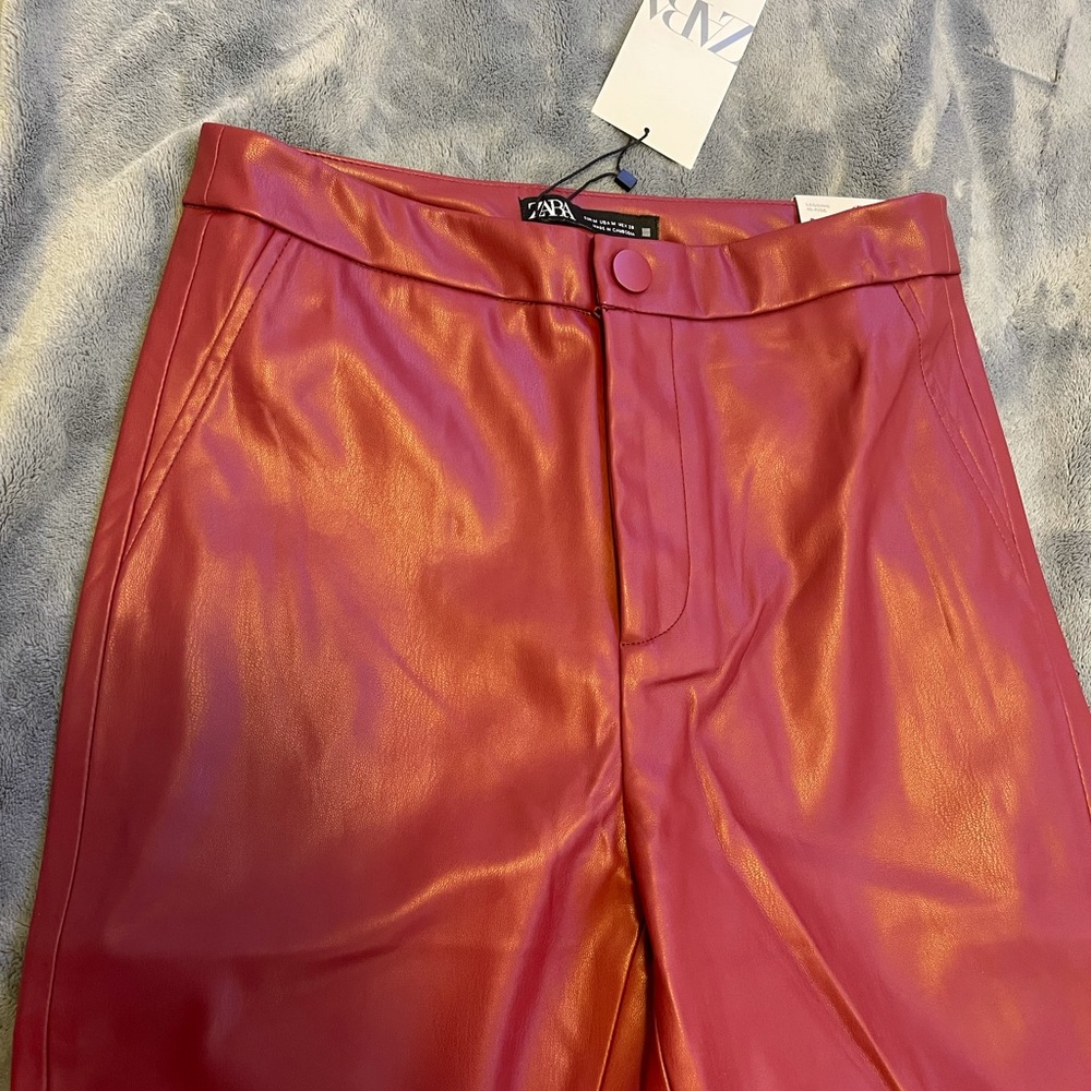 Zara leather pants